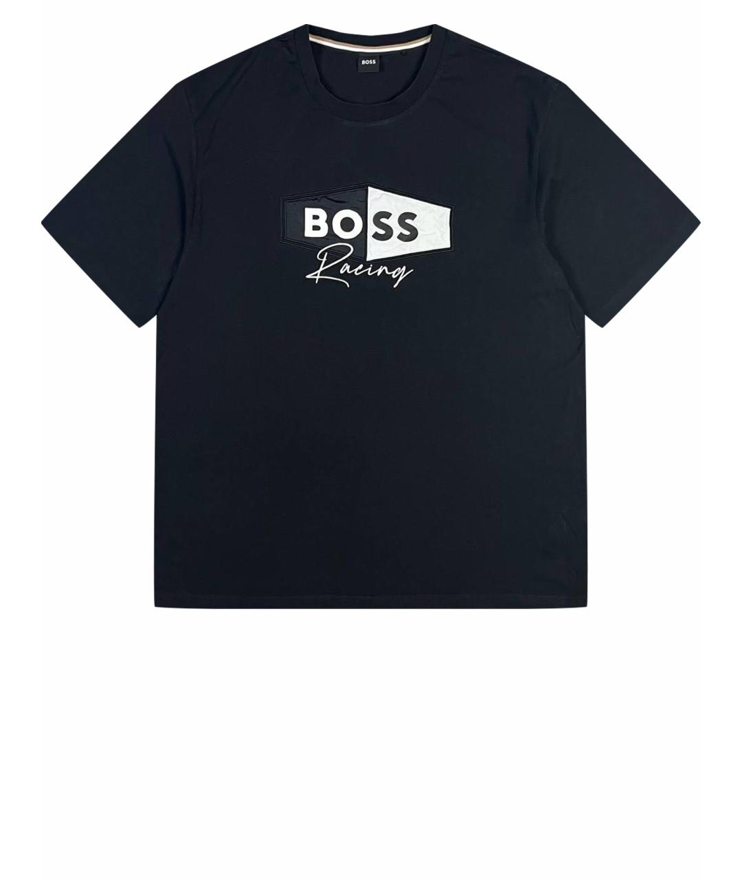 HUGO BOSS Черная хлопковая футболка, фото 1