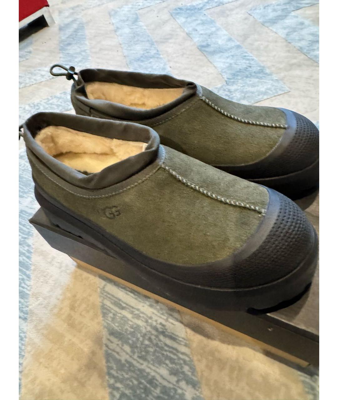 UGG AUSTRALIA Антрацитовые замшевые низкие ботинки, фото 2