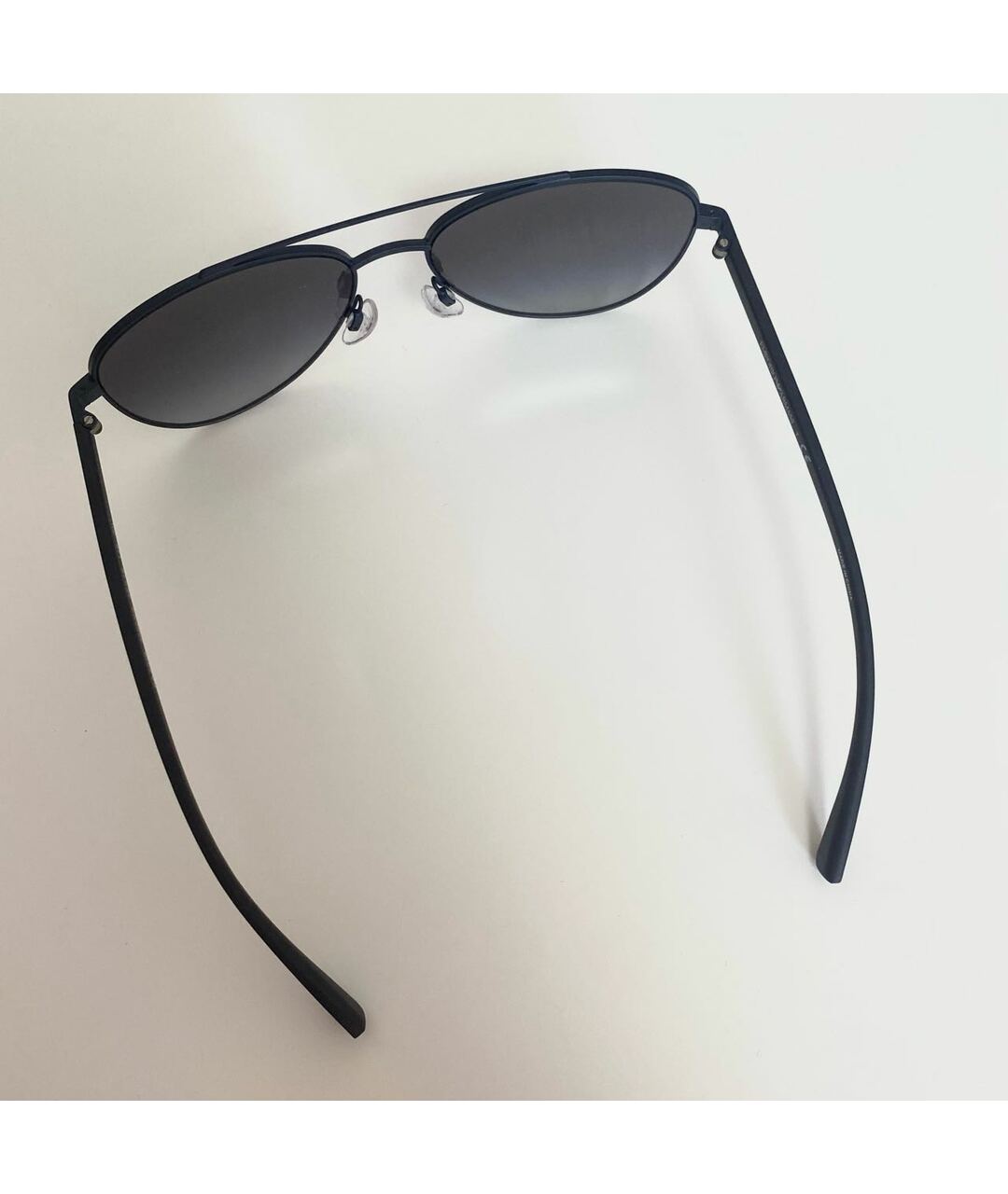 EMPORIO ARMANI Серые металлические солнцезащитные очки, фото 5