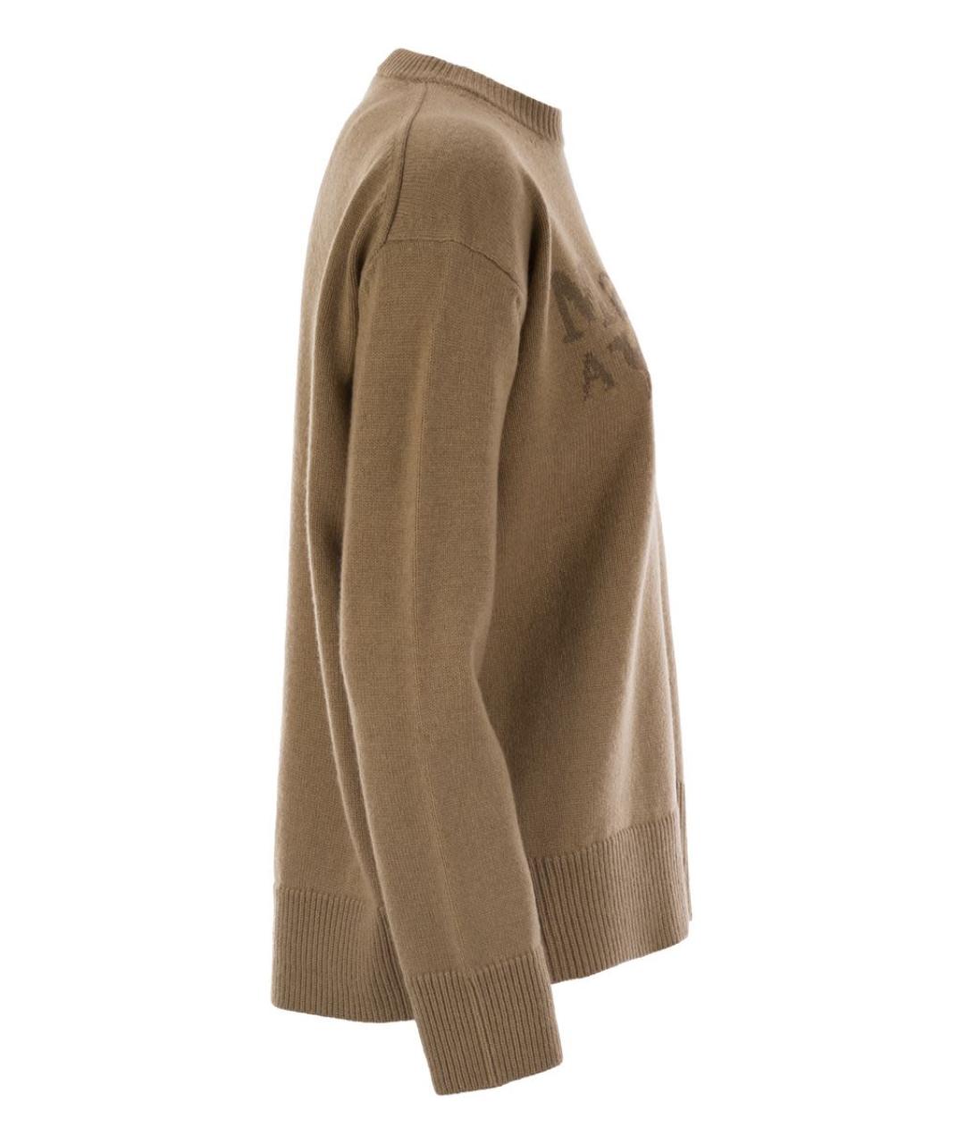 'S MAX MARA Бежевый шерстяной джемпер / свитер, фото 3