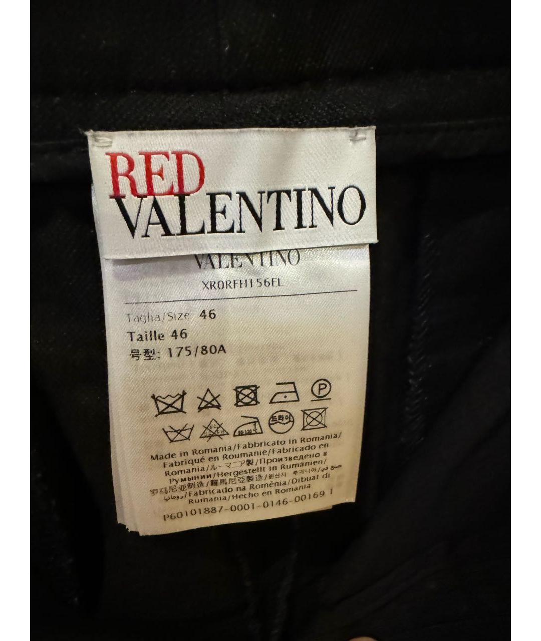 RED VALENTINO Черные хлопковые шорты, фото 6