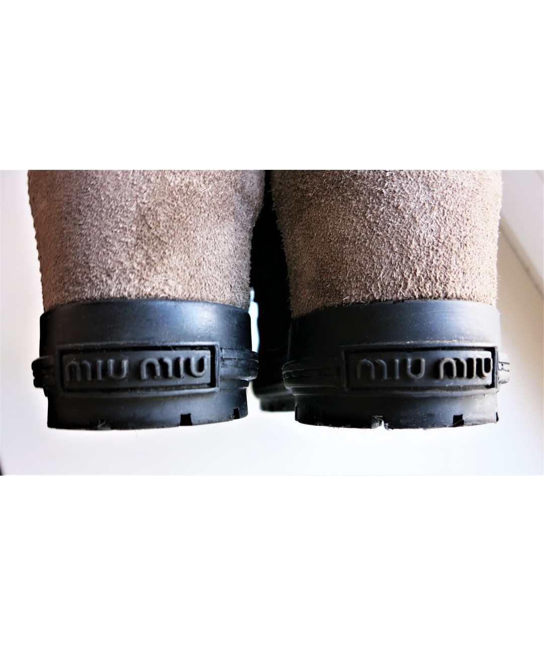 MIU MIU Черные замшевые ботинки, фото 8