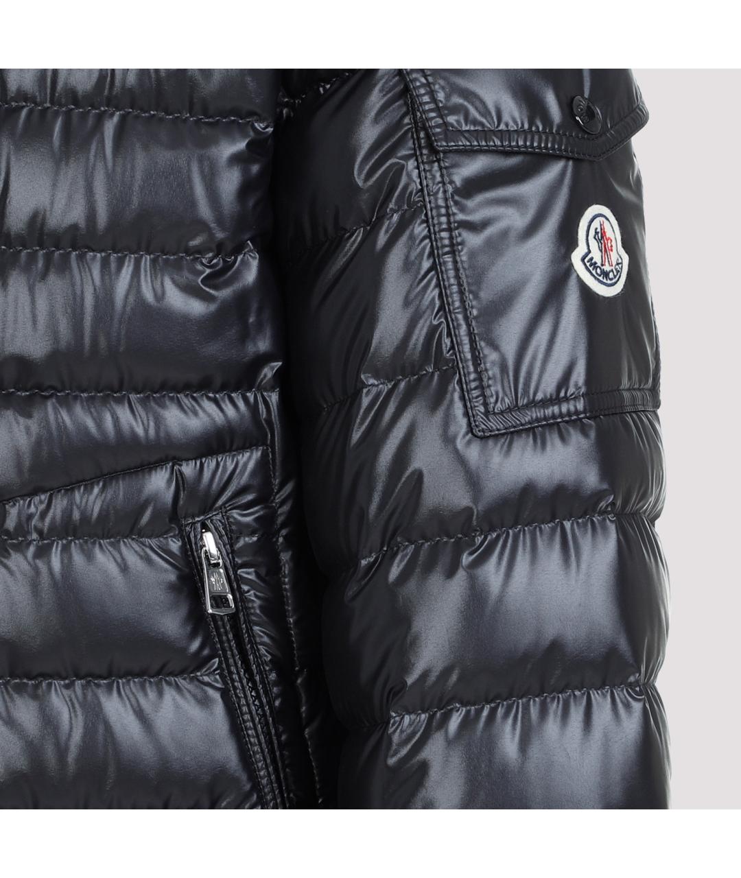 MONCLER Синий полиэстеровый пуховик, фото 4