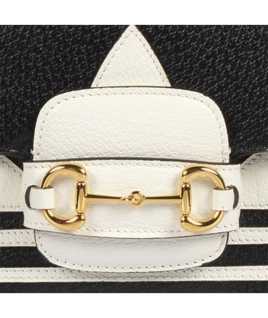 GUCCI Черная кожаная сумка через плечо, фото 9