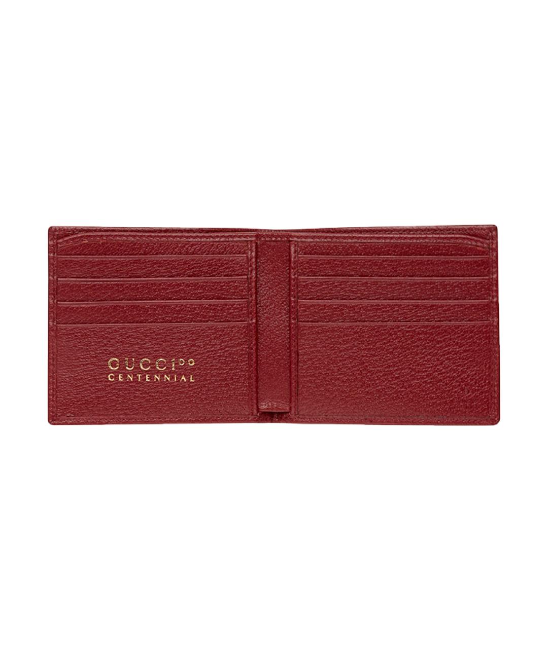 GUCCI Бежевый кожаный кошелек, фото 4