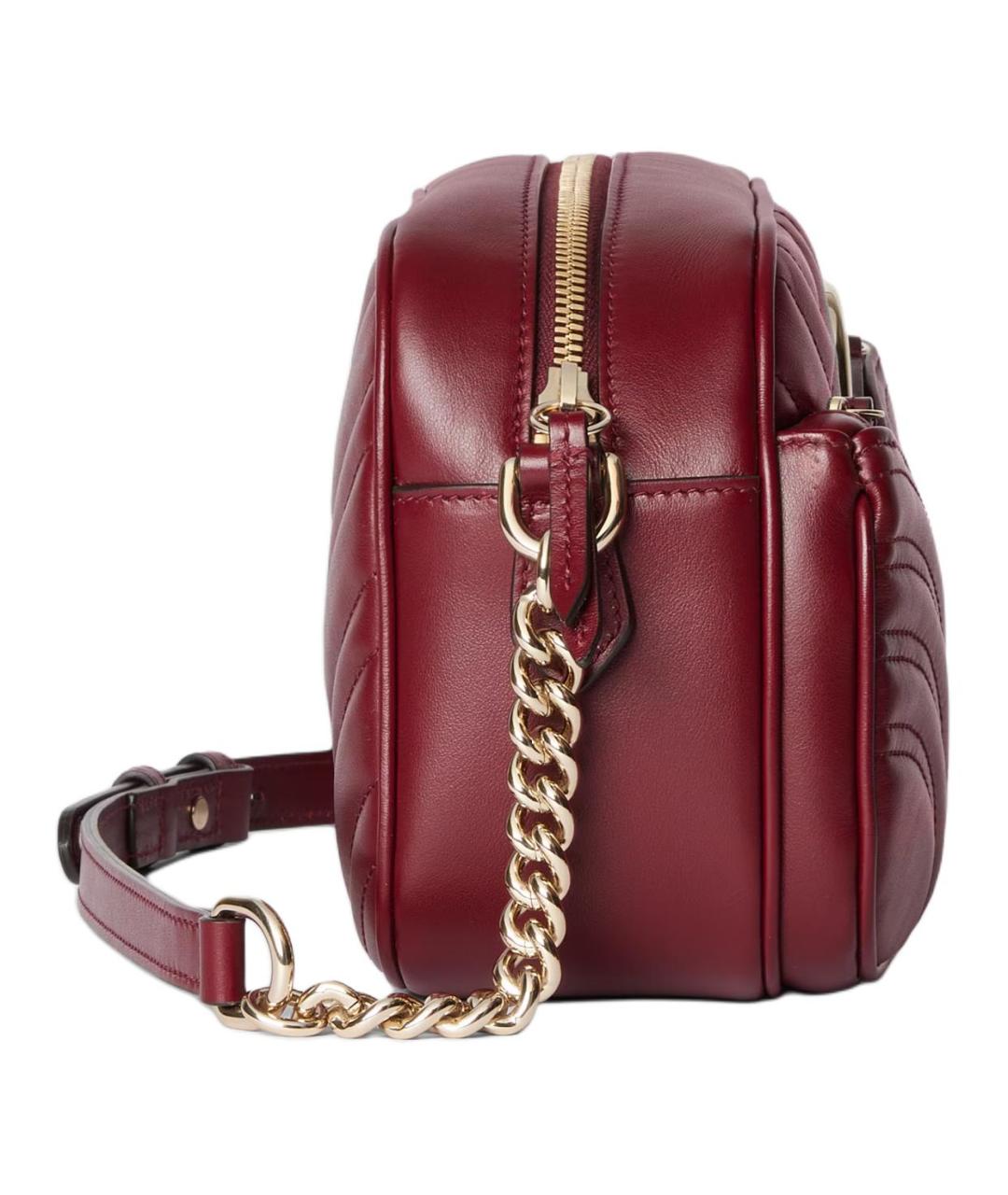 GUCCI Красная кожаная сумка через плечо, фото 3