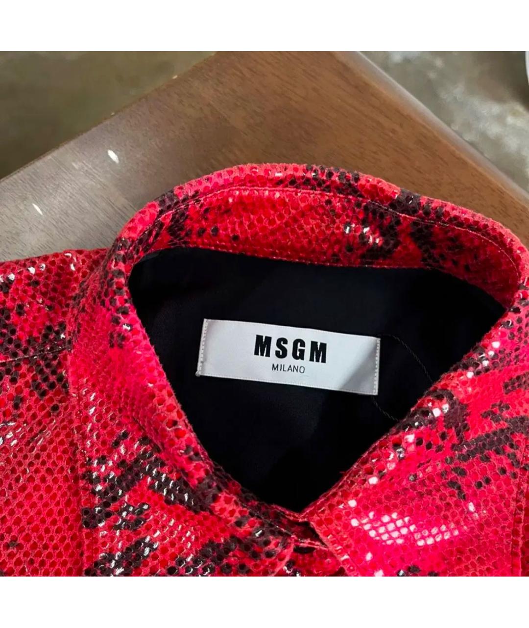 MSGM Красная рубашка, фото 5