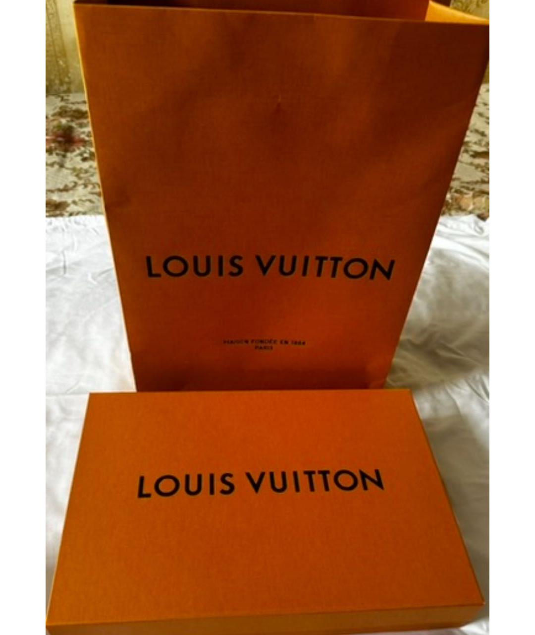 LOUIS VUITTON Антрацитовый платок, фото 4