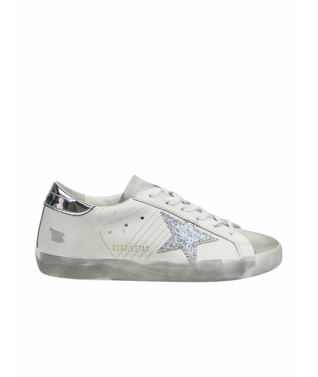 GOLDEN GOOSE DELUXE BRAND Белые кожаные кеды, фото 1