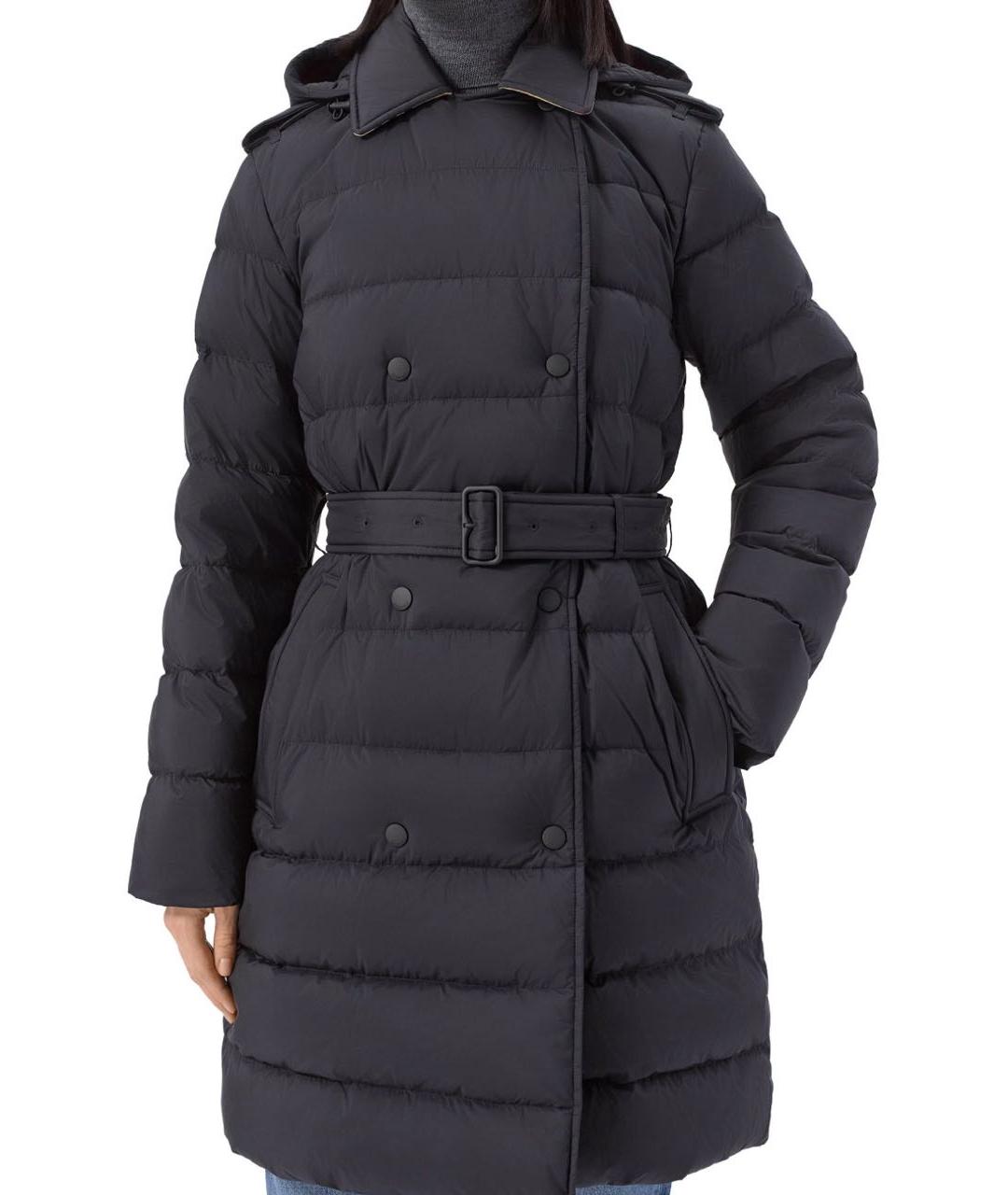 BURBERRY Черный синтетический пуховик, фото 5