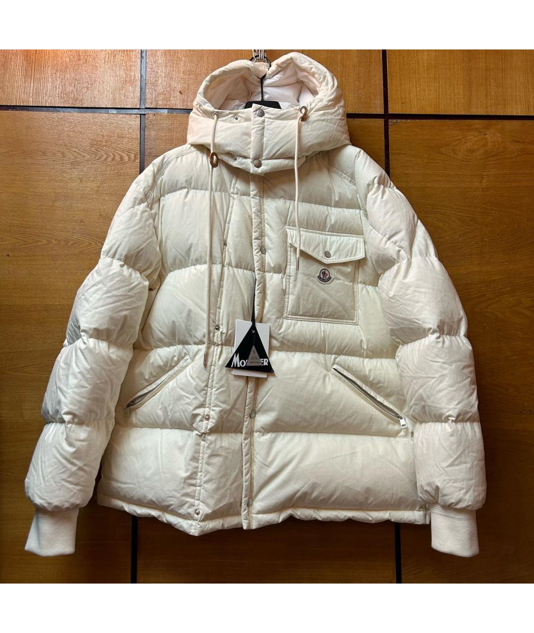 MONCLER Бежевый пуховик, фото 2