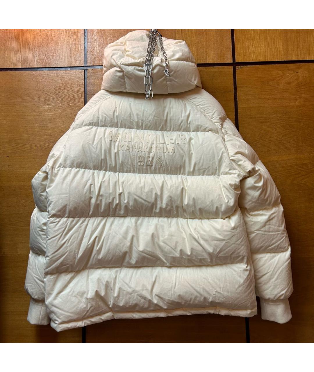 MONCLER Бежевый пуховик, фото 4