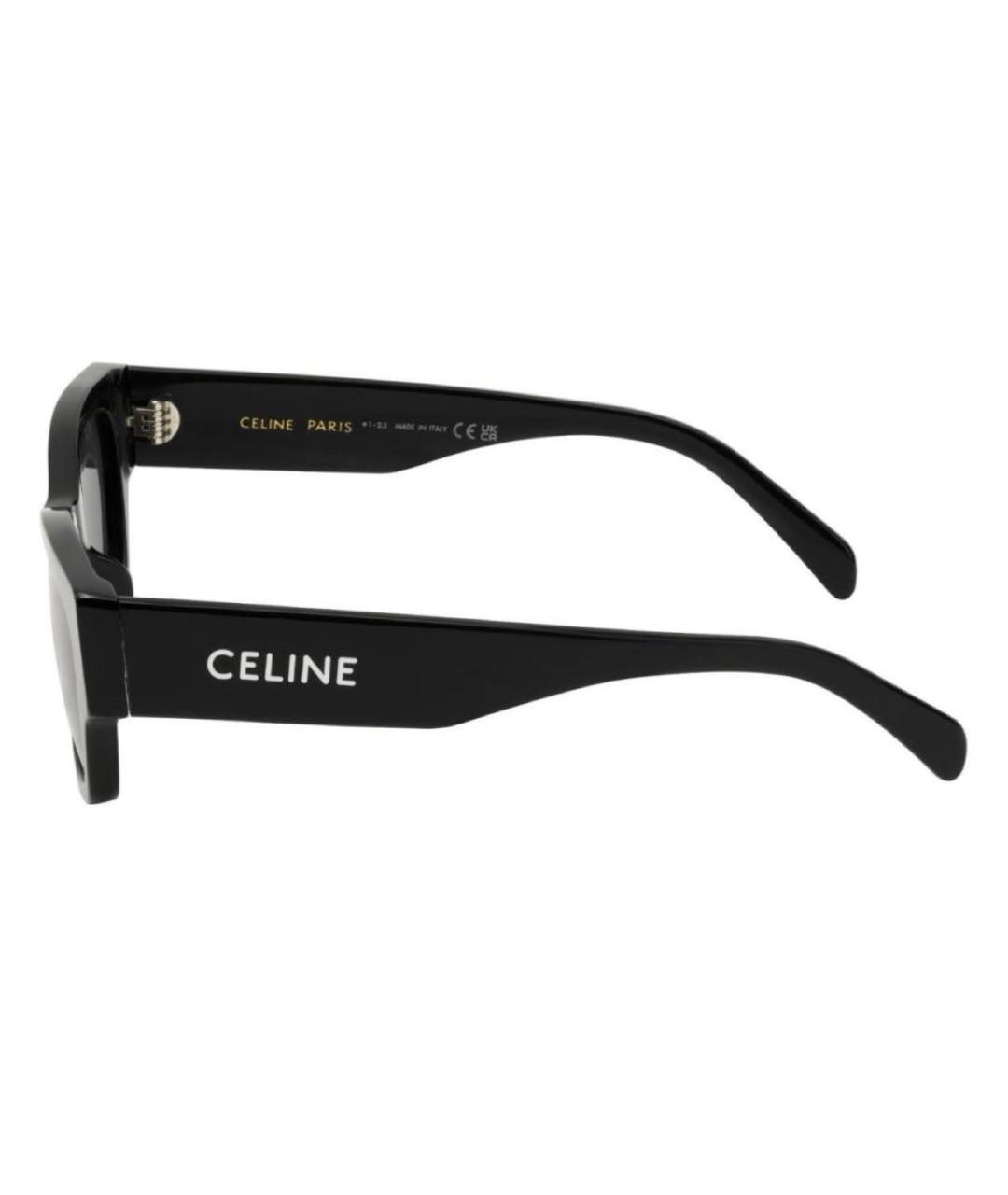 CELINE Черные пластиковые солнцезащитные очки, фото 3