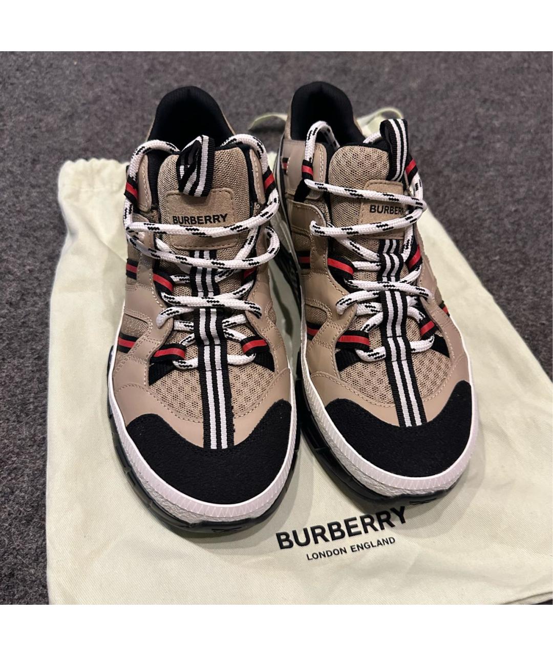 BURBERRY Бежевые кроссовки, фото 3