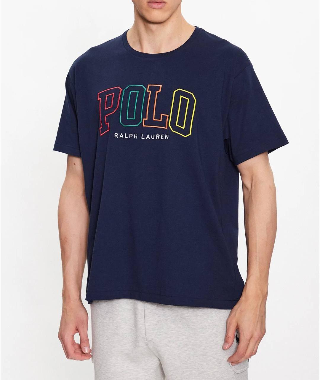 POLO RALPH LAUREN Темно-синяя футболка, фото 6