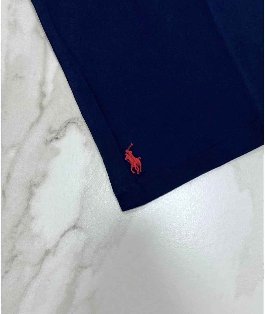 POLO RALPH LAUREN Темно-синяя футболка, фото 3