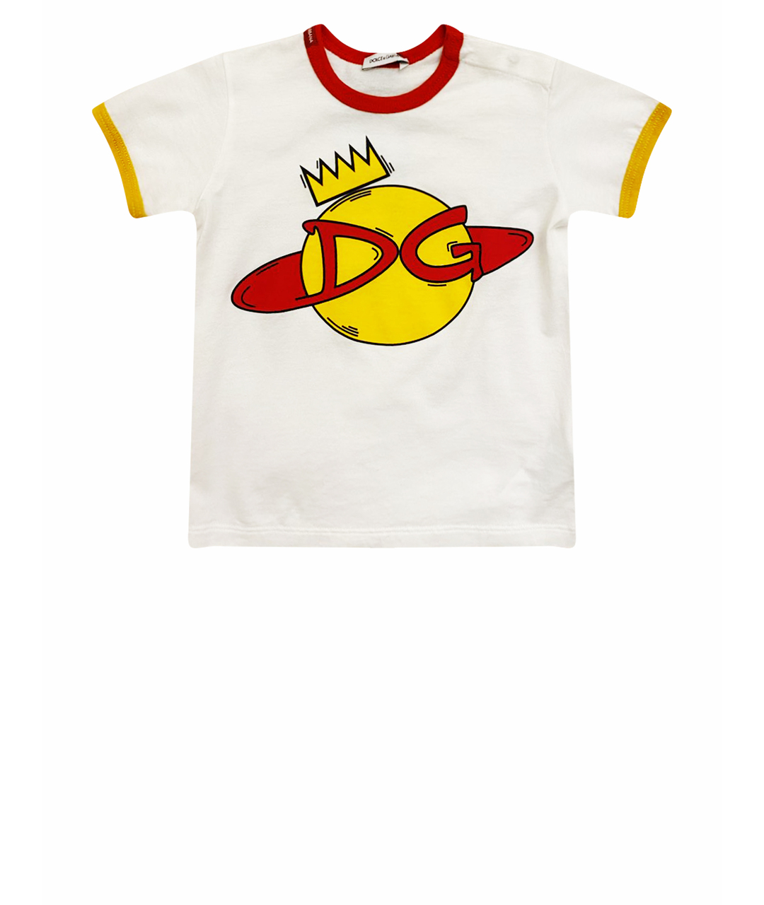 DOLCE&GABBANA Белый хлопковый футболка / топ, фото 1