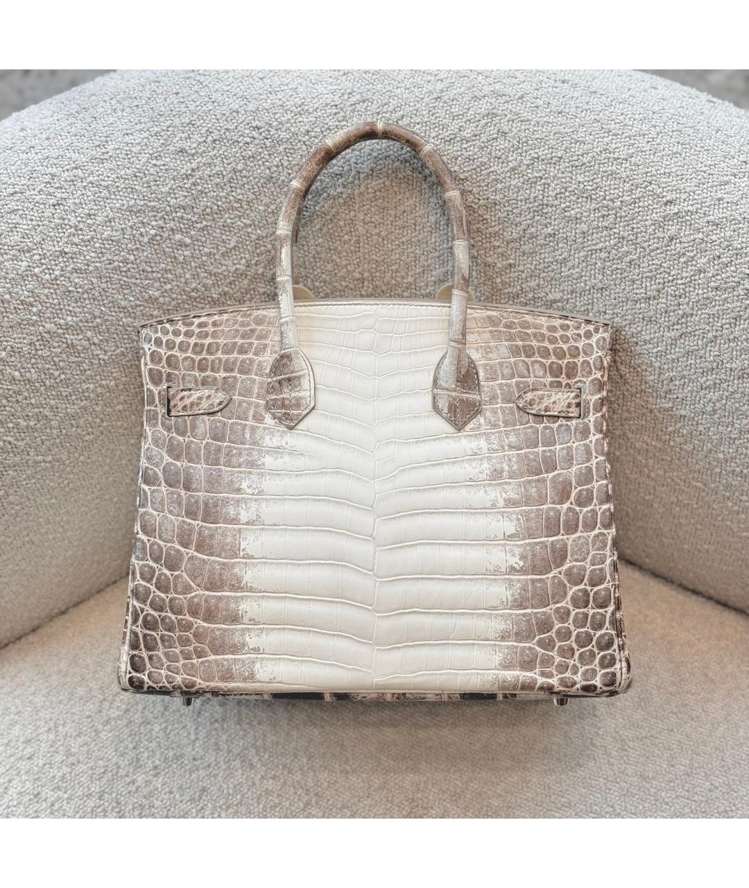 HERMES Бежевая сумка с короткими ручками из лакированной кожи, фото 5