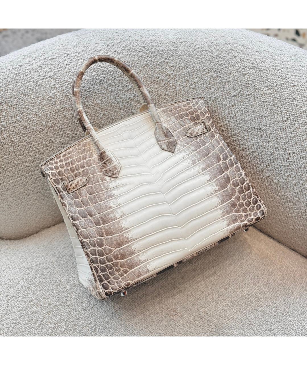 HERMES Бежевая сумка с короткими ручками из лакированной кожи, фото 3