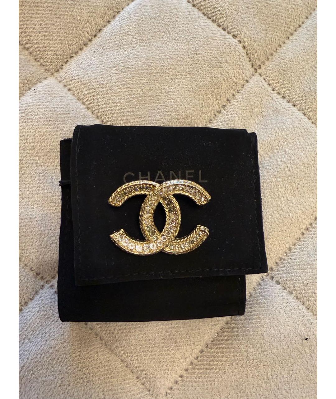 CHANEL Серебряная металлическая булавка / брошь, фото 4