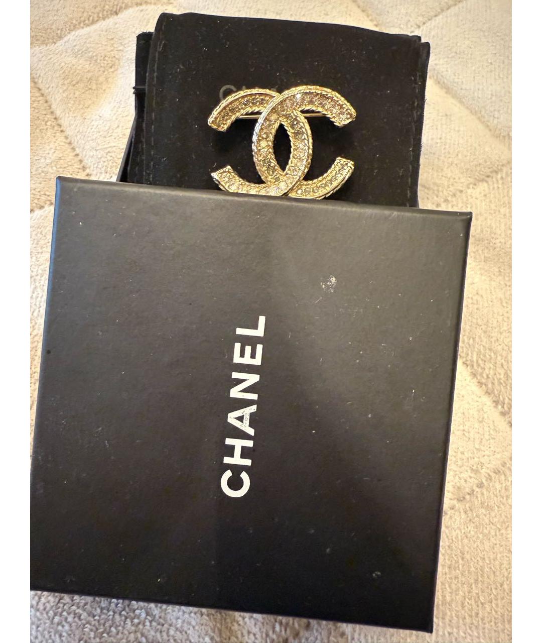 CHANEL Серебряная металлическая булавка / брошь, фото 3