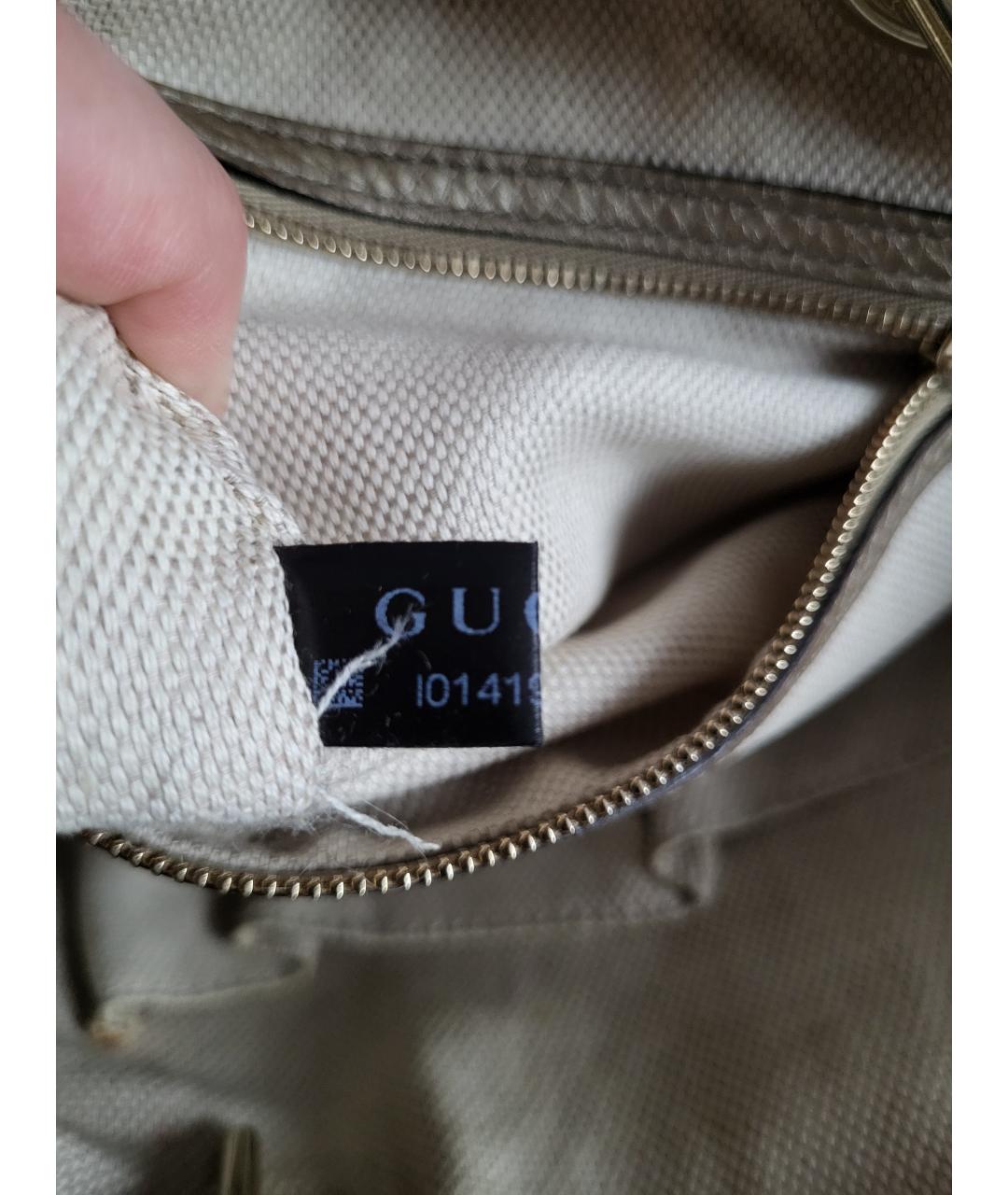 GUCCI Золотая кожаная сумка через плечо, фото 7