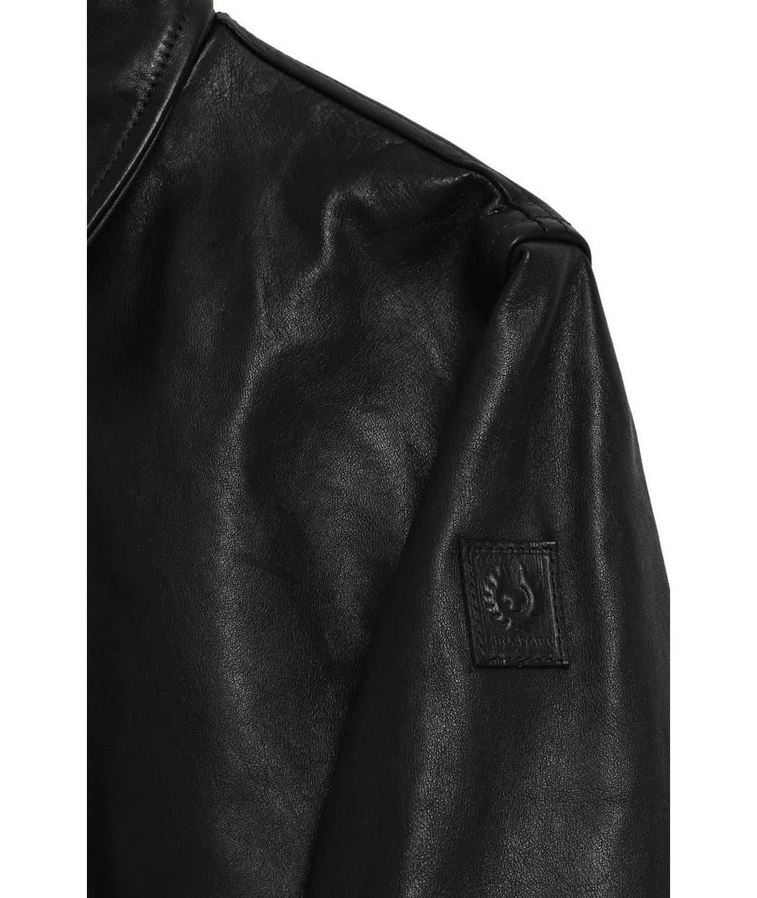 BELSTAFF Черная кожаная куртка, фото 3