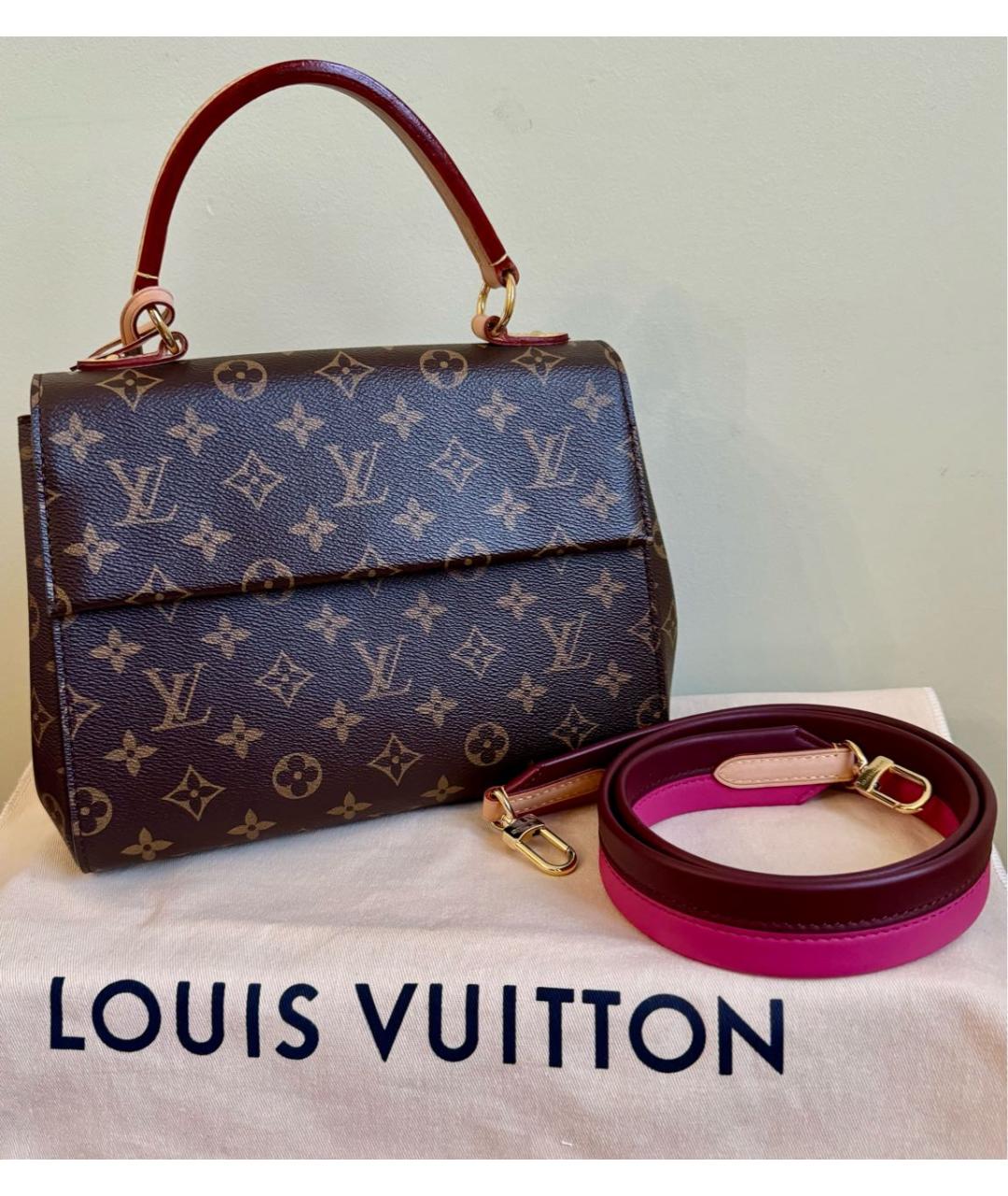 LOUIS VUITTON Коричневая сумка с короткими ручками, фото 2