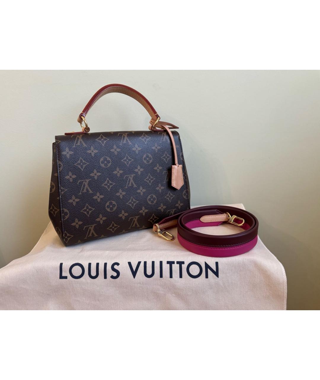 LOUIS VUITTON Коричневая сумка с короткими ручками, фото 3