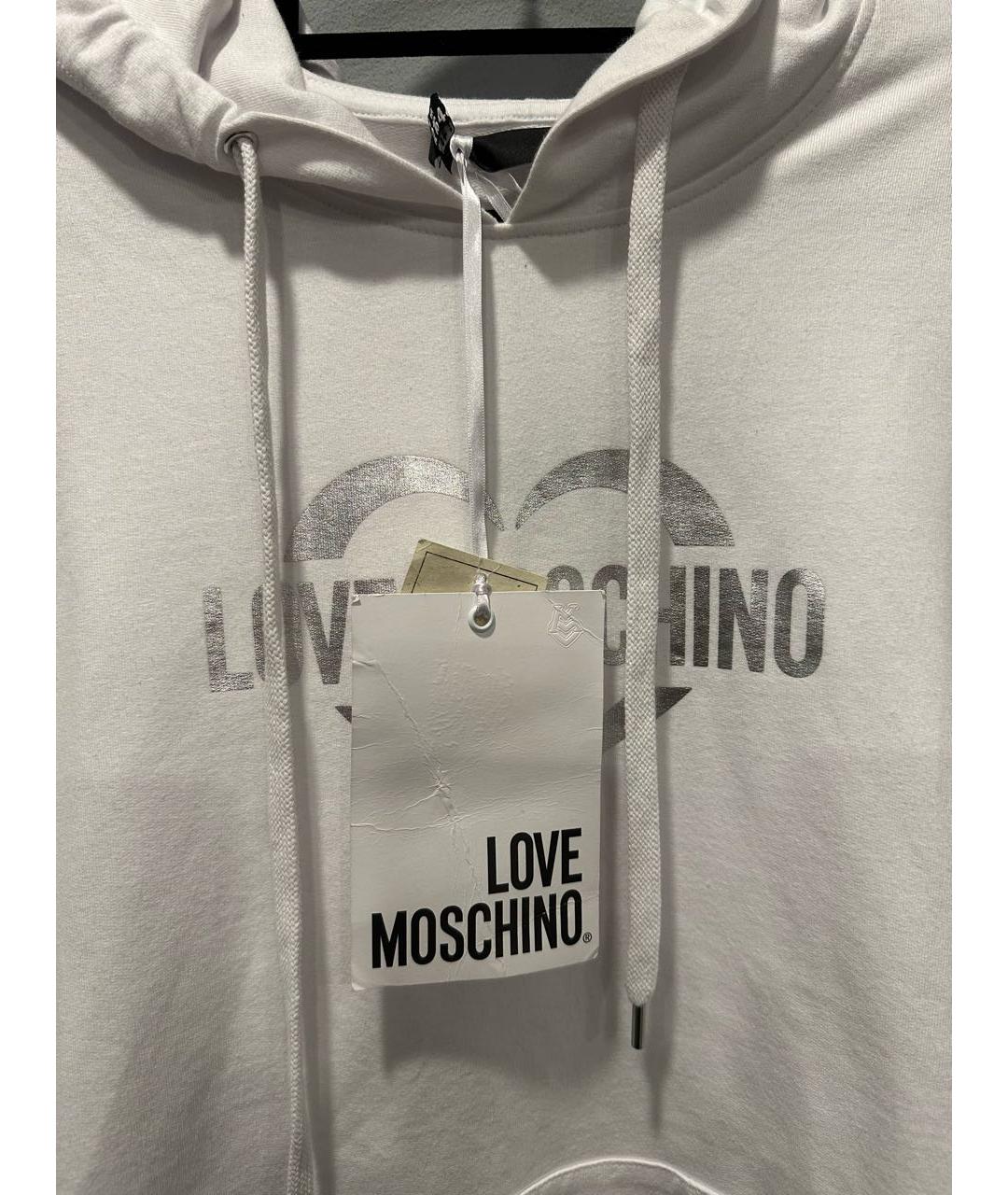 LOVE MOSCHINO Белый хлопко-эластановый спортивные костюмы, фото 3