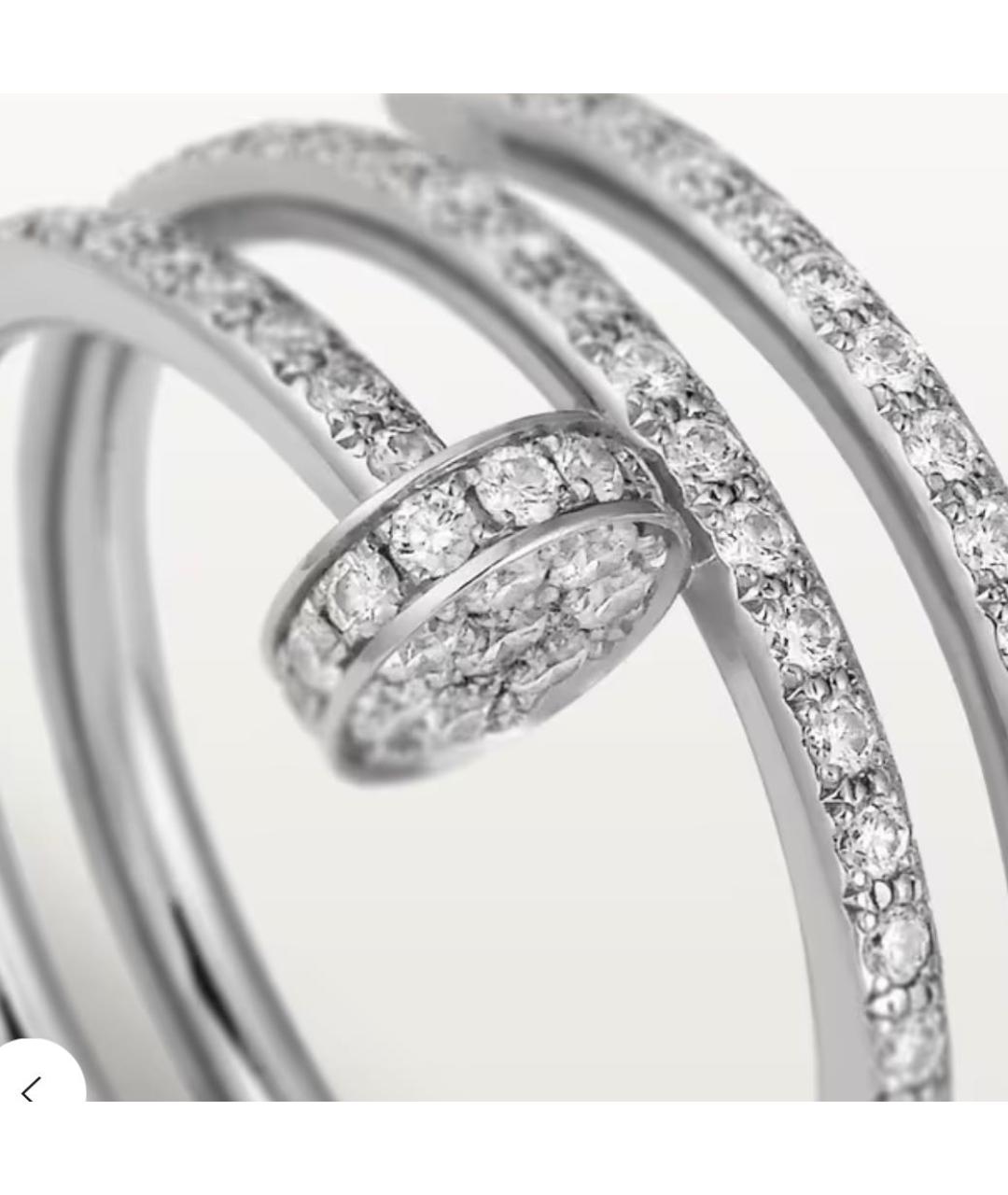 CARTIER Серебряное кольцо из белого золота, фото 2