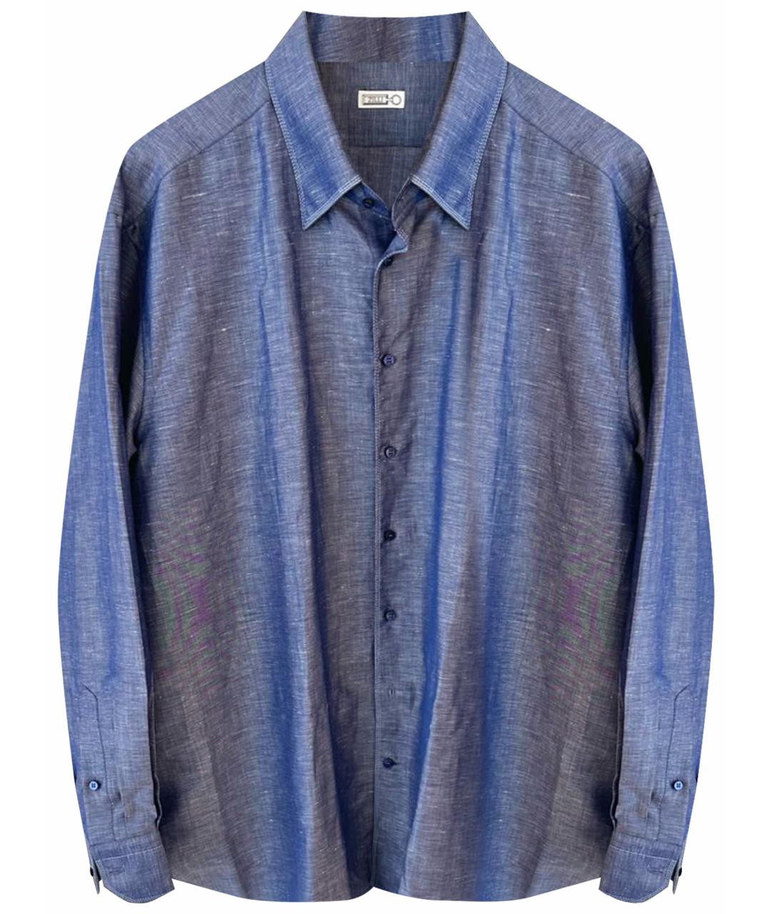 ZILLI Темно-синяя кэжуал рубашка, фото 1