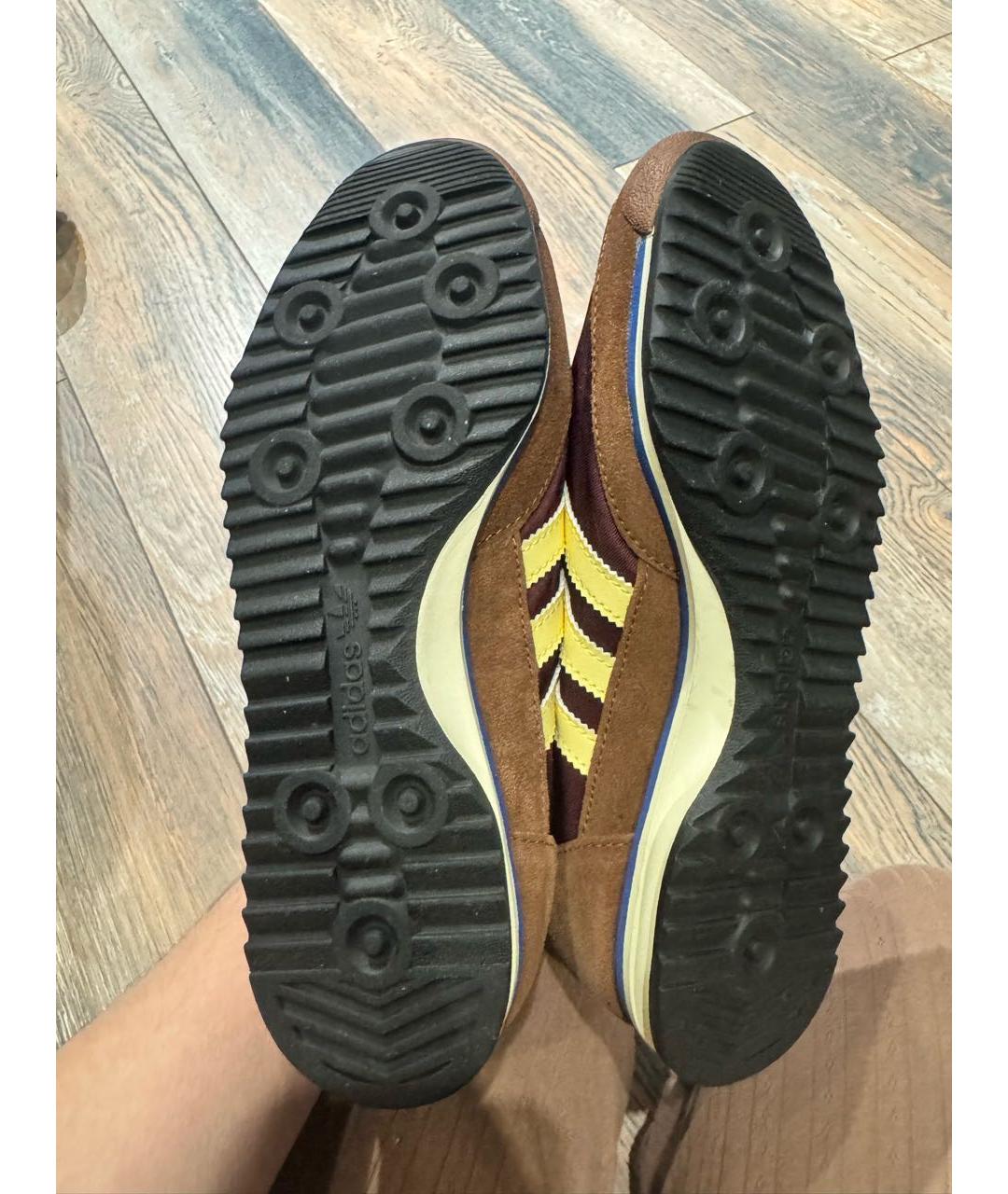 ADIDAS Коричневые замшевые кроссовки, фото 8
