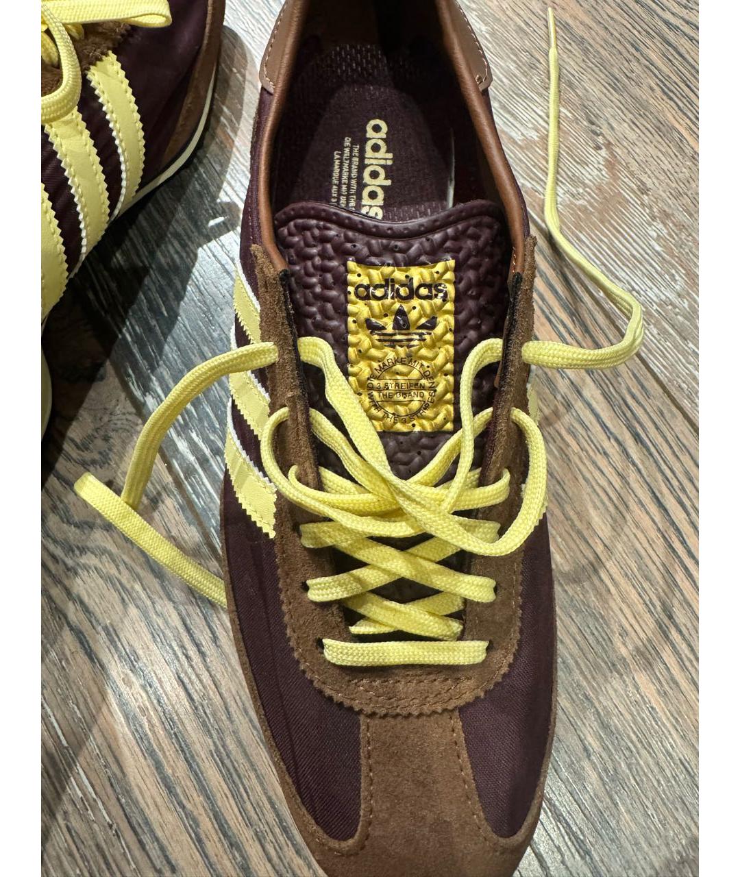 ADIDAS Коричневые замшевые кроссовки, фото 6