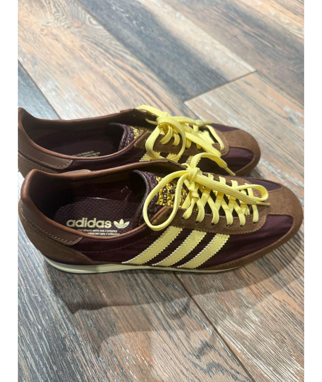 ADIDAS Коричневые замшевые кроссовки, фото 2