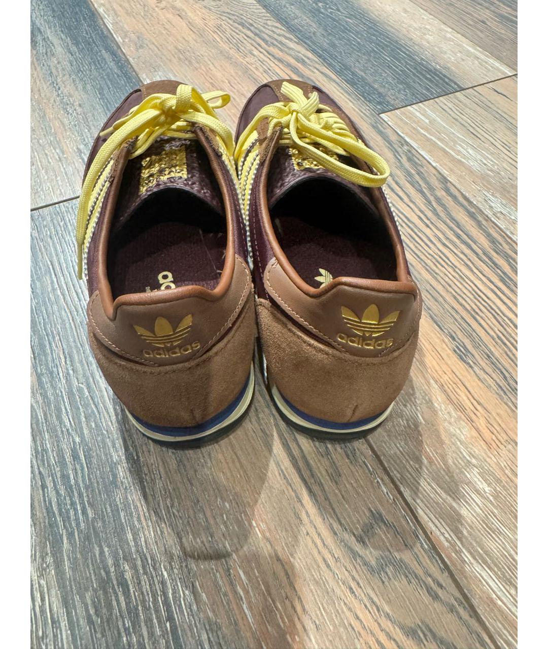 ADIDAS Коричневые замшевые кроссовки, фото 5