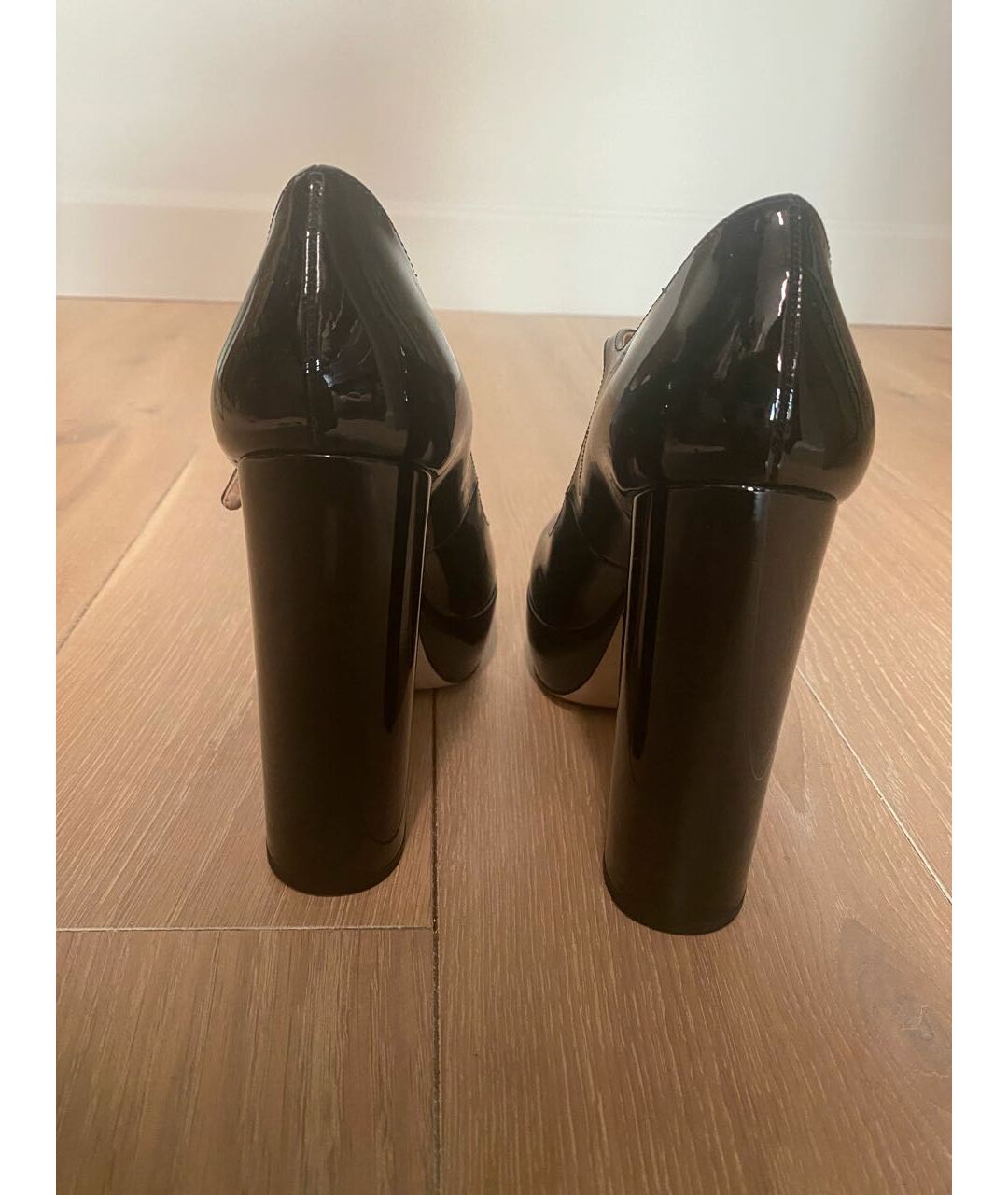 MIU MIU Черные туфли из лакированной кожи, фото 4