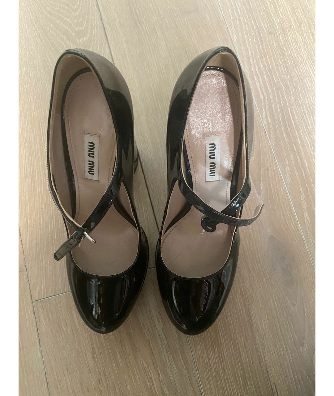 MIU MIU Черные туфли из лакированной кожи, фото 2