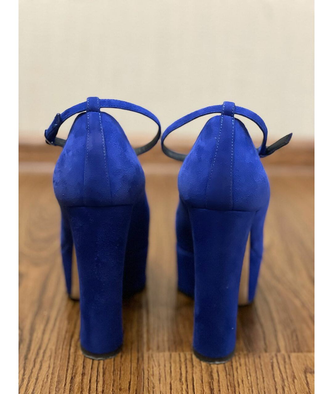 GIUSEPPE ZANOTTI DESIGN Синие замшевые туфли, фото 4