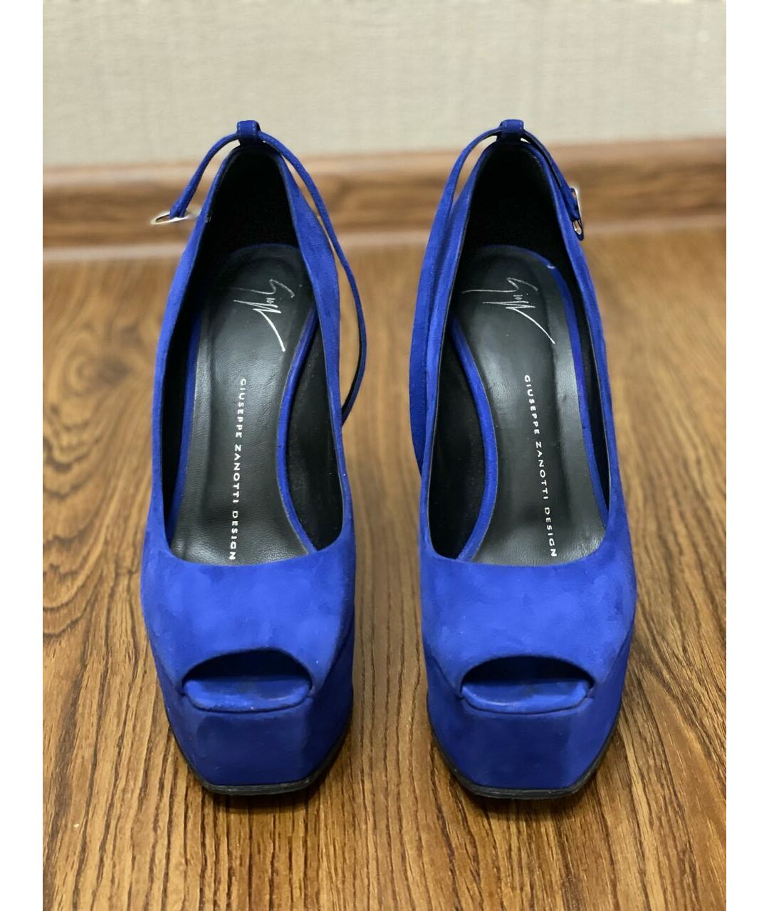 GIUSEPPE ZANOTTI DESIGN Синие замшевые туфли, фото 2