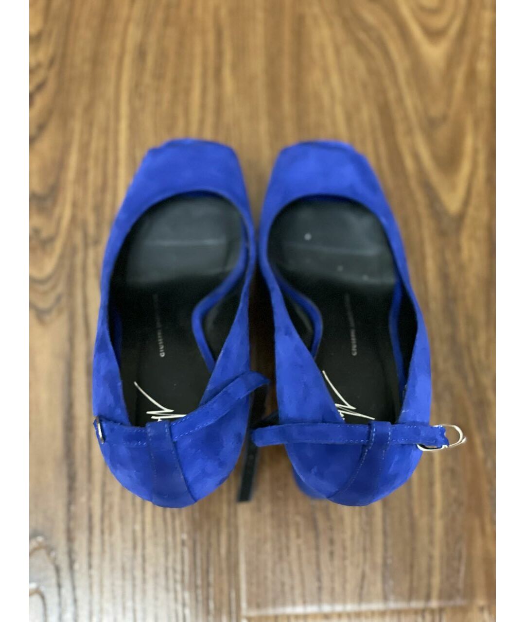 GIUSEPPE ZANOTTI DESIGN Синие замшевые туфли, фото 3