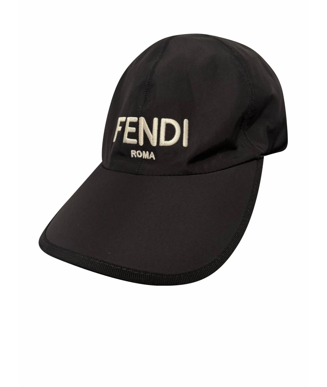 FENDI Черная кепка, фото 1