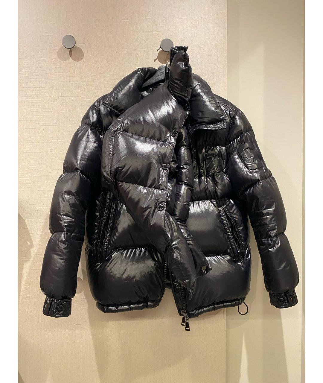 MONCLER Черный пуховик, фото 4