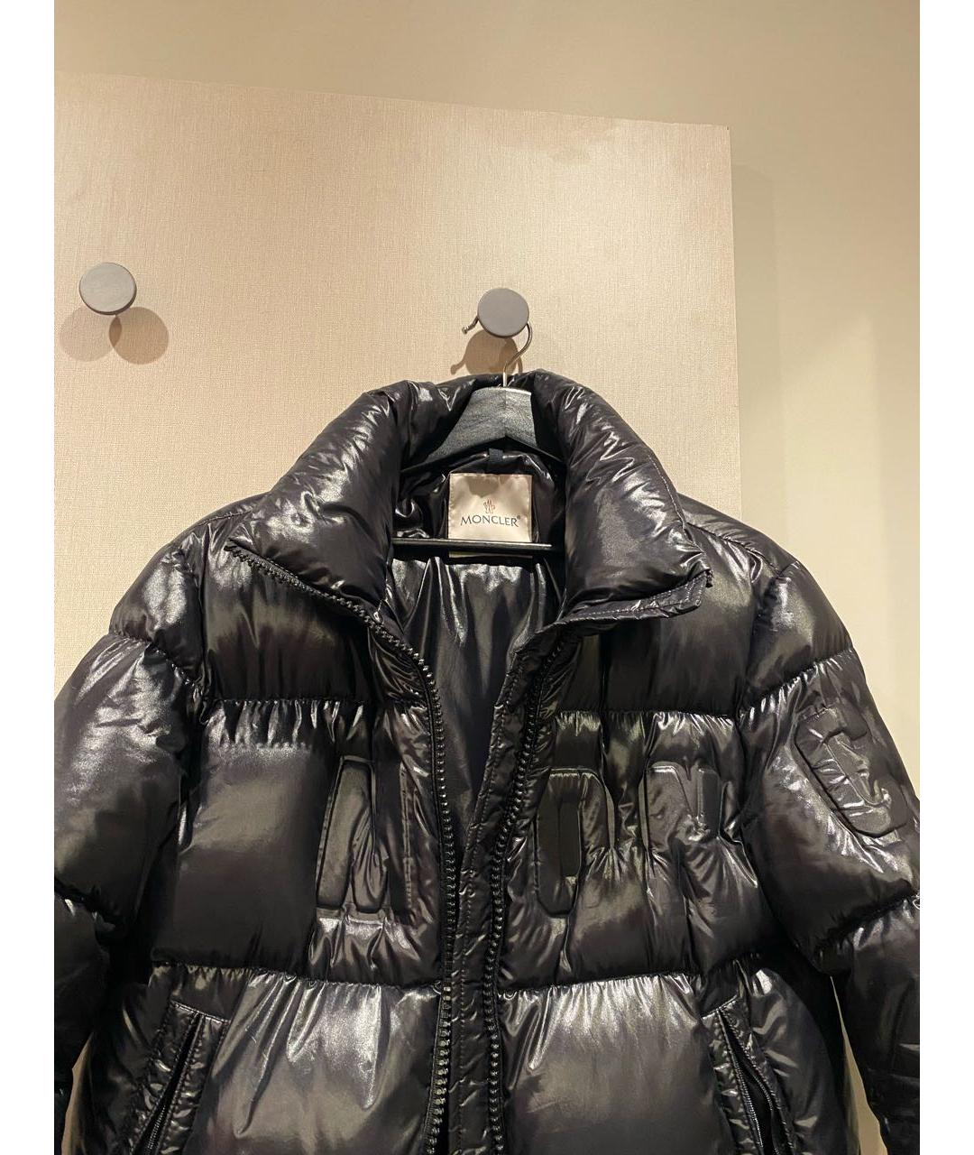 MONCLER Черный пуховик, фото 7