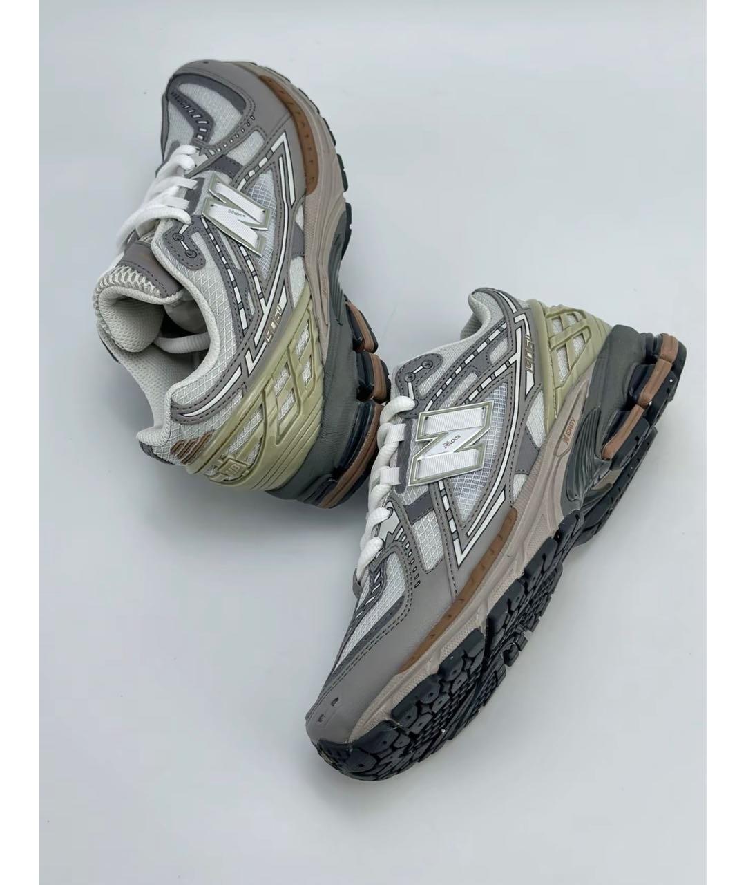 NEW BALANCE Серые текстильные низкие кроссовки / кеды, фото 4