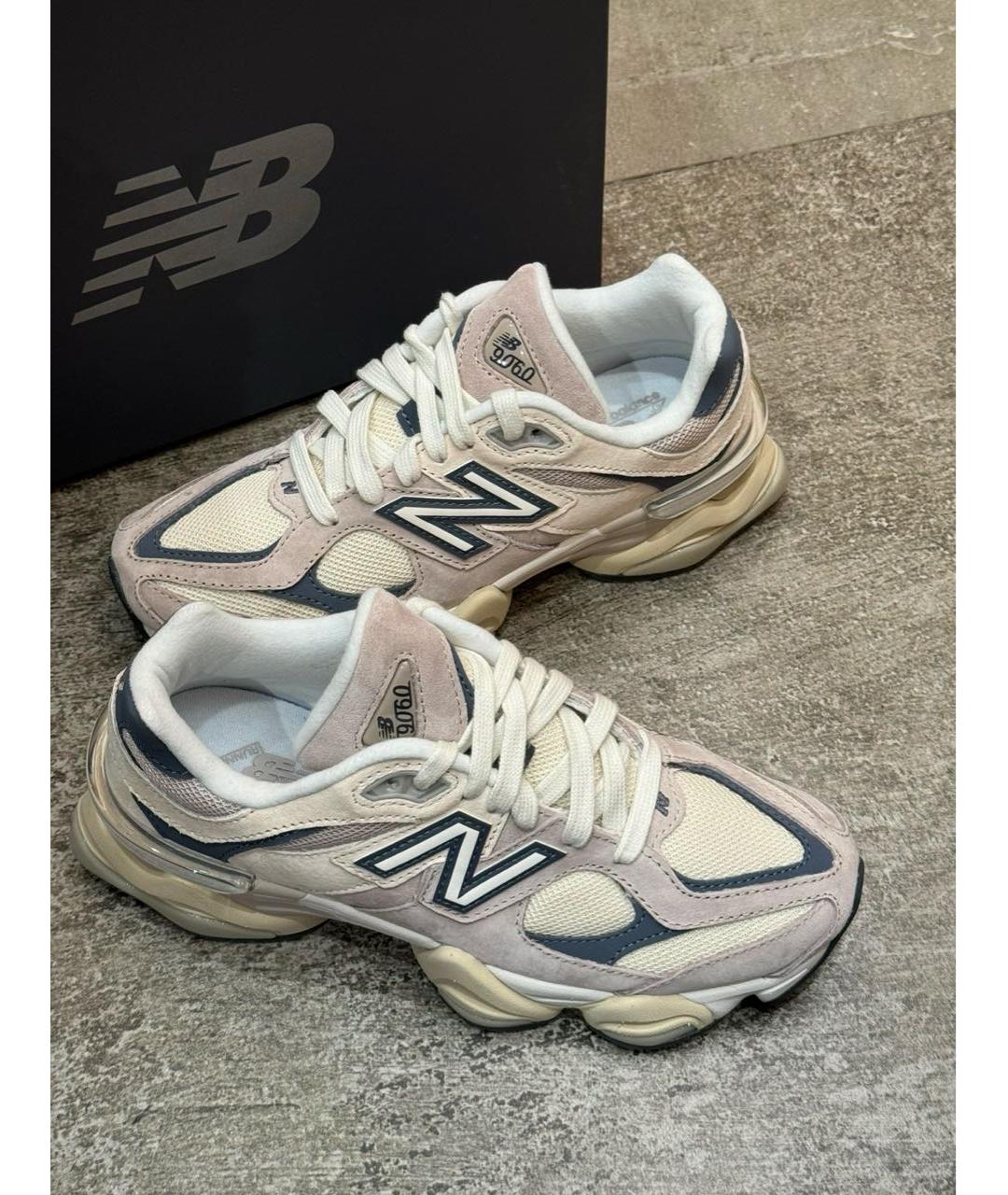 NEW BALANCE Бежевые замшевые кроссовки, фото 4