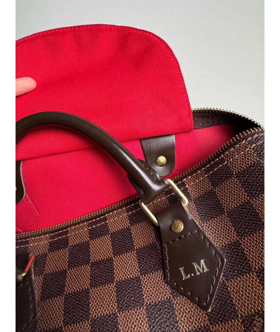 LOUIS VUITTON Коричневая сумка с короткими ручками, фото 5