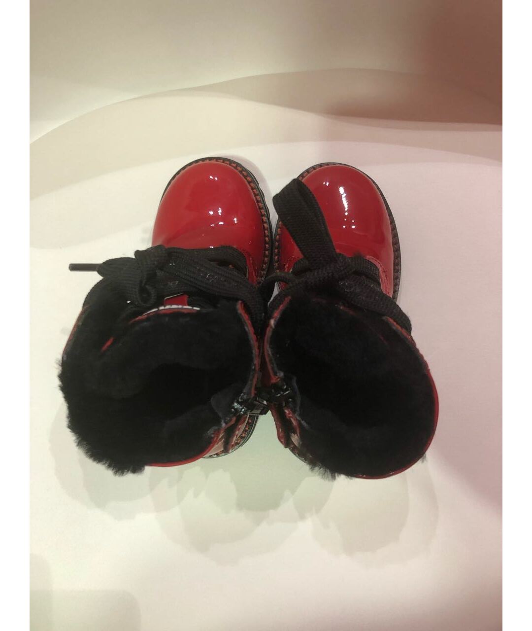 DOLCE&GABBANA Красные ботинки из лакированной кожи, фото 3