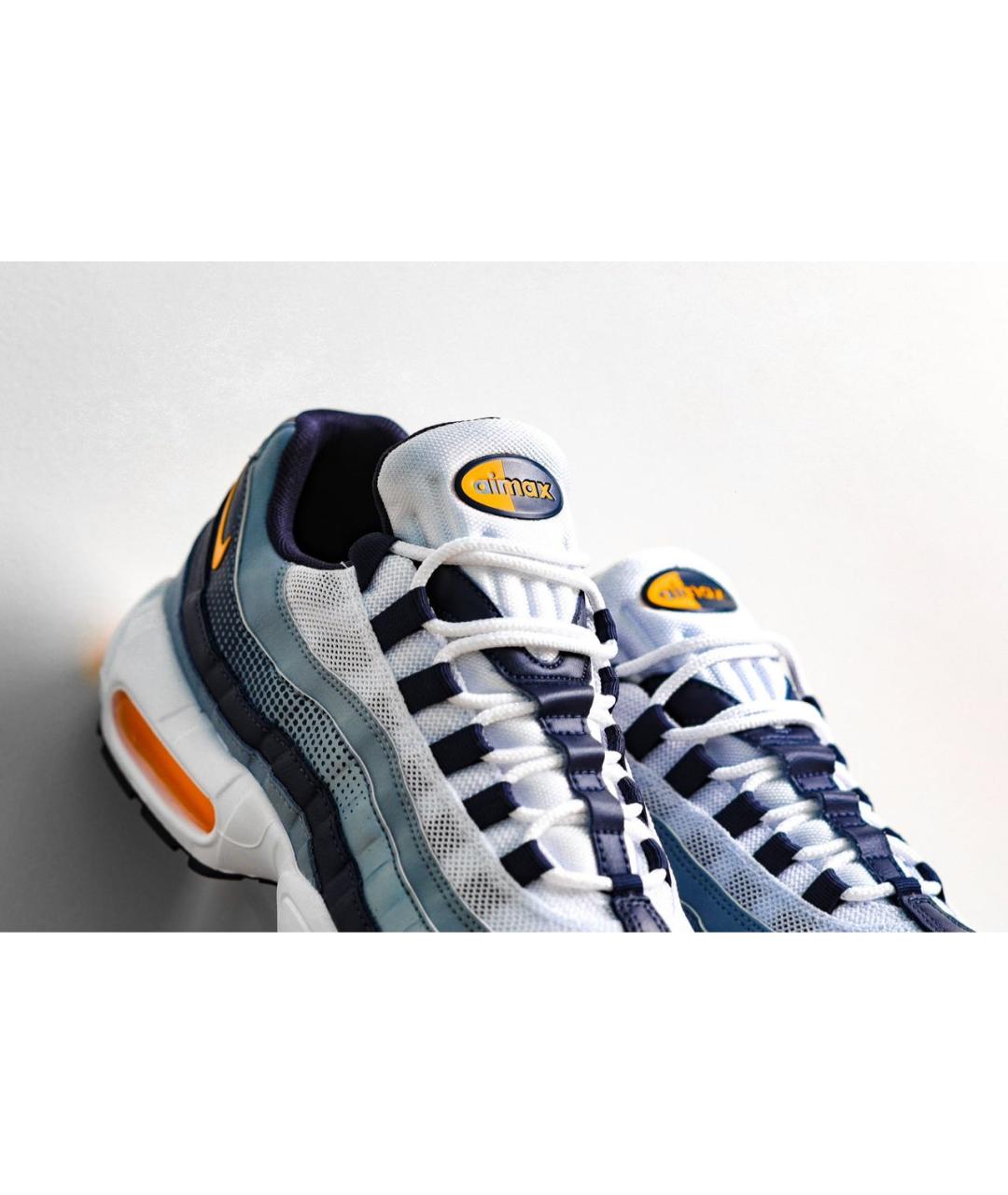 NIKE Синие текстильные низкие кроссовки / кеды, фото 6