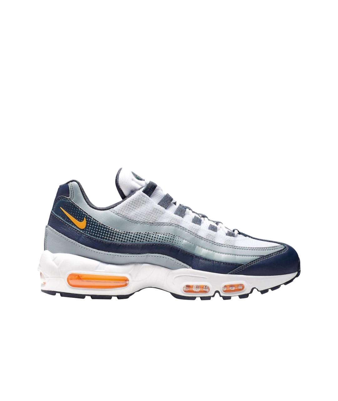 NIKE Синие текстильные низкие кроссовки / кеды, фото 1